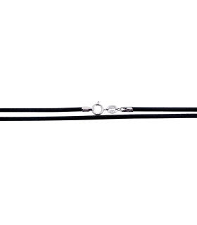 COLLAR CAUCHO  PLATA 1ª LEY 2 X 50 CM.