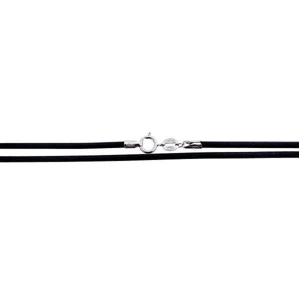 COLLAR CAUCHO  PLATA 1ª LEY 2 X 50 CM.