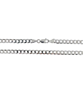 COLLAR CADENA  BARBADA  PLATA 1ª LEY ROD