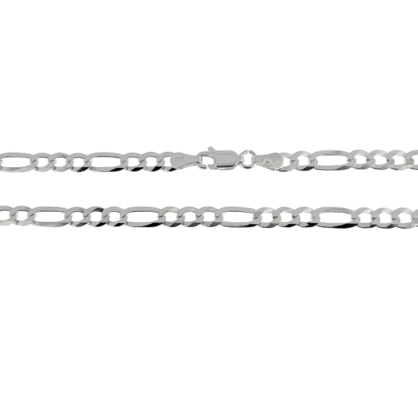 COLLAR HOMBRE PLATA PRIMERA LEY 50 CM.