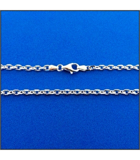 COLLAR CADENA FORZADA PLATA 1ª LEY 50 CM