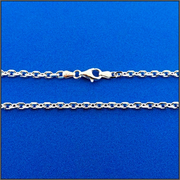 COLLAR CADENA FORZADA PLATA 1ª LEY 50 CM