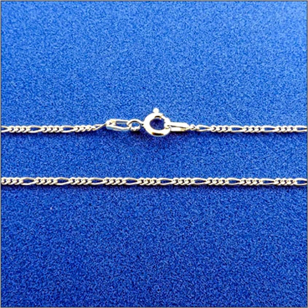 COLLAR CADENA 3 X 1 PLATA 1ª LEY 50 CM.