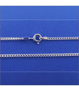 COLAR CADENA BARBADA PLATA 1ª LEY 50 CM.