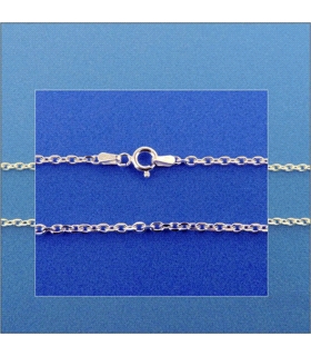 COLLAR CADENA FORZADA PLATA 1ª LEY 50 CM