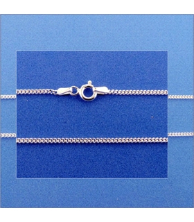 CADENA CADENA BARBADA  PLATA 1ª LEY 50CM