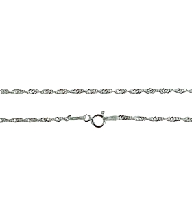 COLLAR CADENA SINGAPUR PLATA 1ª LEY 50 C