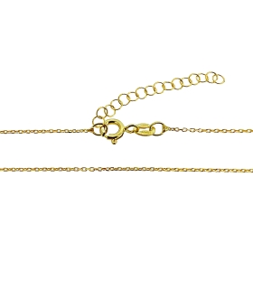 COLLAR CADENA FORZADA PLATA 1ª LEY CHAPA