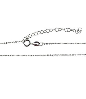 COLLAR CADENA FORZADA PLATA 1ª LEY 45 CM