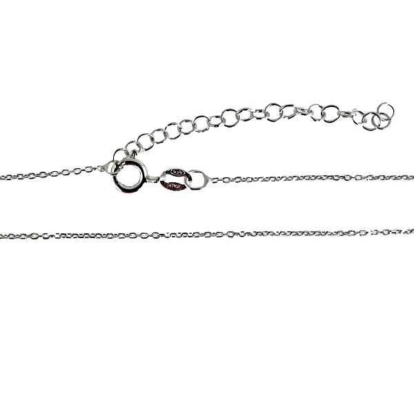 COLLAR CADENA FORZADA PLATA 1ª LEY 45 CM