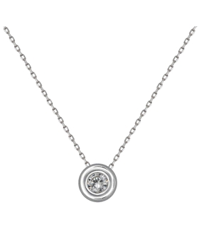 COLLAR PUNTO DE LUZ PLATA 1ª LEY 38+5 CM