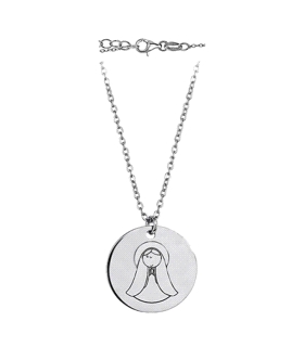 GARGANTILLA COMUNION PLATA 1ª LEY 42 CM