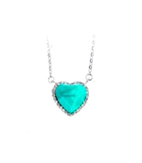 GARGANTILLA CORAZON PLATA 1ª LEY