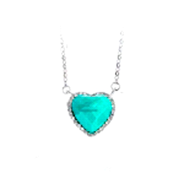 GARGANTILLA CORAZON PLATA 1ª LEY