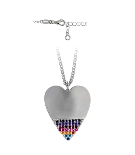 GARGANTILLA CORAZON PLATA 1ª LEY RODIADA