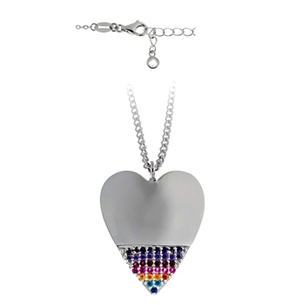 GARGANTILLA CORAZON PLATA 1ª LEY RODIADA