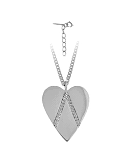 GARGANTILLA CORAZON PLATA 1ª LEY RODIADA