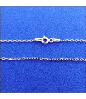 COLLAR CADENA FORZADA PLATA 1ª LEY 45 CM