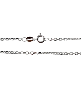 COLLAR CADENA FORZADA PLATA 1ª LEY 45 CM