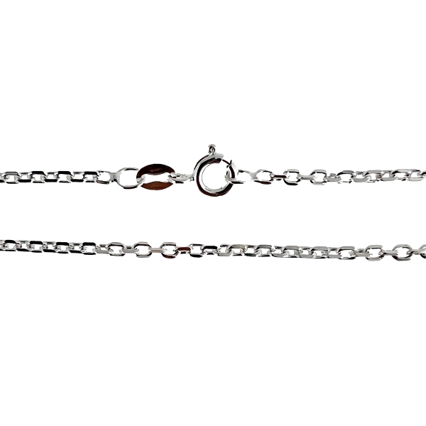 COLLAR CADENA FORZADA PLATA 1ª LEY 45 CM