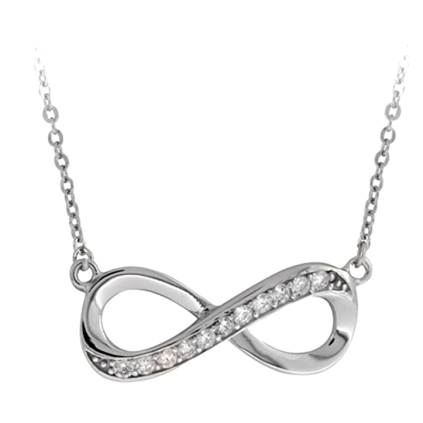 COLLAR INFINITO PLATA 1ª LEY 40 + 3CM