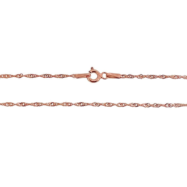 COLLAR CADENA SINGAPUR MUJER PLATA 1ª LE