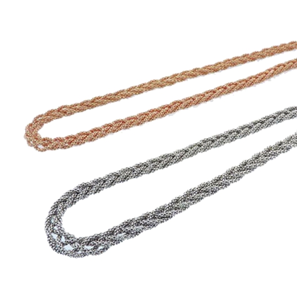 COLLAR TRENZADO R O CO PLATA 925 MIL.