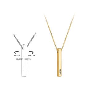 COLLAR LINGOTE PLATA PRIMERA LEY 43+4 CM