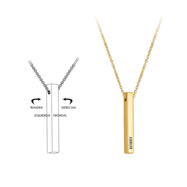 COLLAR LINGOTE PLATA PRIMERA LEY 43+4 CM