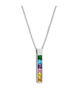 COLLAR LINGOTE PLATA 1ª LEY 42 + 4 CM.