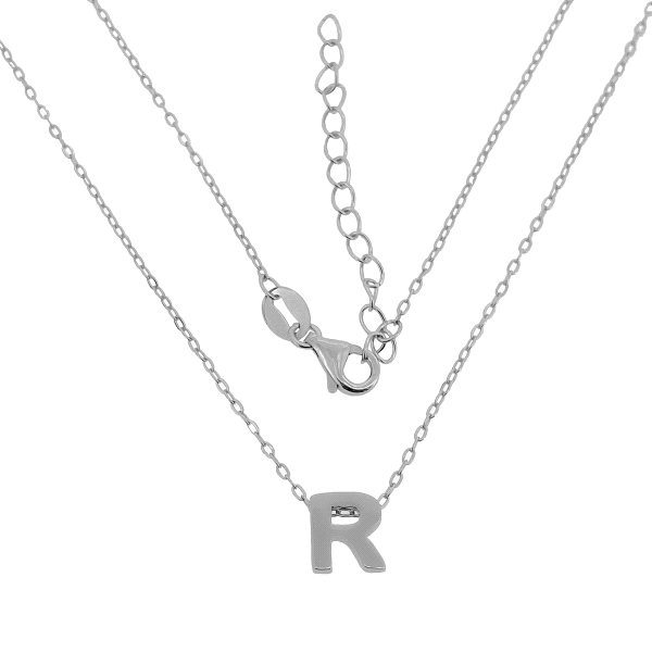 GARGANTILLA LETRA R PLATA 1ª LEY RODIADA