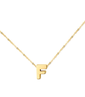 GARGANTILLA LETRA F PLATA 1ª LEY CHAPADA