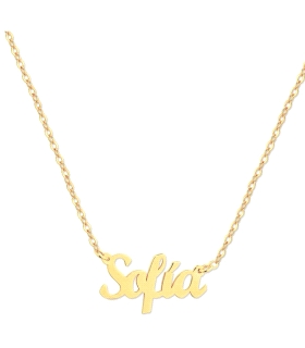 COLLAR LETRERO PERSONALIZADO PLATA 1ª LE