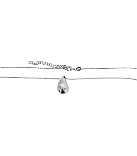 COLLAR GOTA DE AGUA BRILLO PLATA 1ª LEY