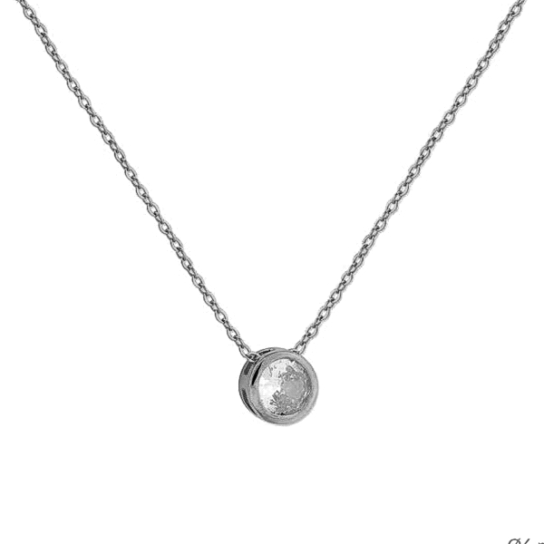 COLLAR PUNTO DE LUZ PLATA 1ª LEY 40 + 5