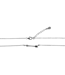 COLLAR  FLECHA PLATA 1ª LEY 40 + 3 CM.