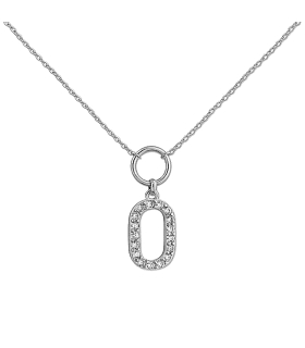 COLLAR MUJER PLATA 1ª LEY 40 + 4 CM.