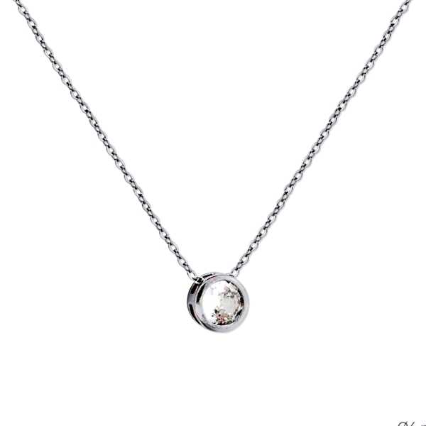 COLLAR PUNTO DE LUZ PLATA 1ª LEY 40 + 5