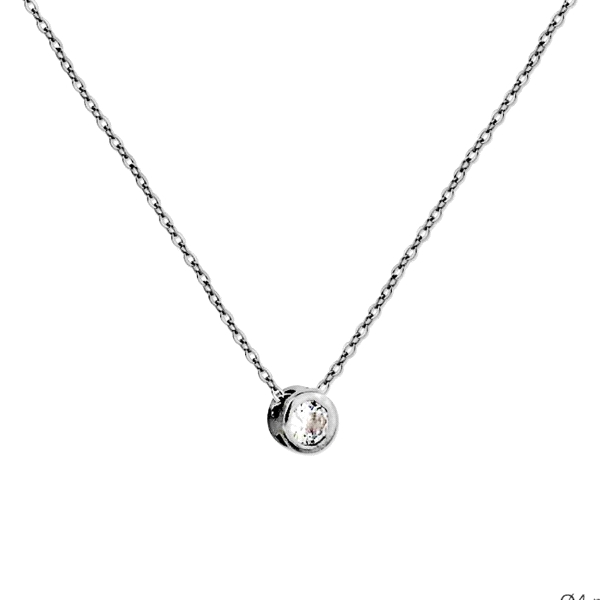 COLLAR PUNTO DE LUZ PLATA 1ª LEY 40 + 5
