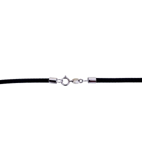 COLLAR SINTÉTICO TRENZADO PLATA 1ª LEY 3