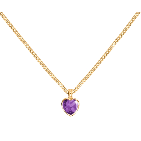 COLLAR CORAZON ENAMORADOS PLATA 1ª LEY
