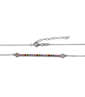 COLLAR RIVIERE COLOR PLATA 1ª LEY 40 + 5