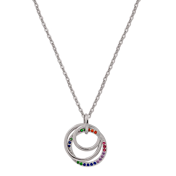 COLLAR CIRCULOS JUVENIL PLATA 1ª LEY