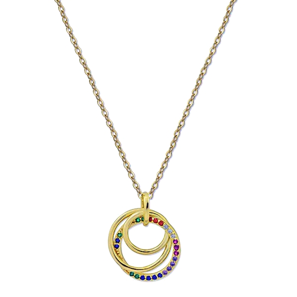 COLLAR CIRCULOS JUVENIL PLATA 1ª LEY