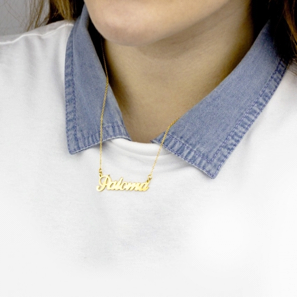 COLLAR LETRERO PLATA 1ª LEY CHAPADA 40 C