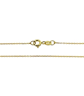 COLLAR CADENA FORZADA PLATA 1ª LEY CHAPA