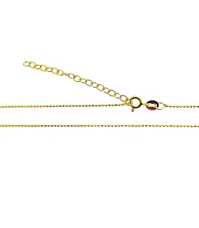 COLLAR MUJER PLATA 1ª LEY CHAPADA 40 CM
