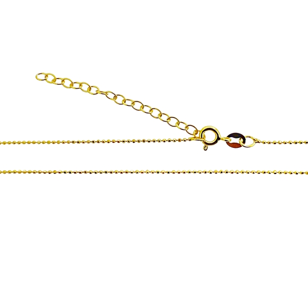 COLLAR MUJER PLATA 1ª LEY CHAPADA 40 CM