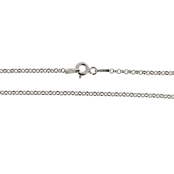 CADENA MUJER PLATA PRIMERA LEY 40 CM.