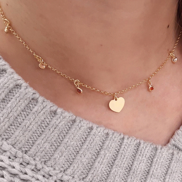 COLLAR ENAMORADOS PLATA PRIMERA LEY